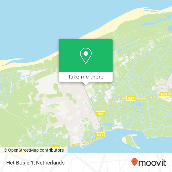 Het Bosje 1, 3253 CD Ouddorp map