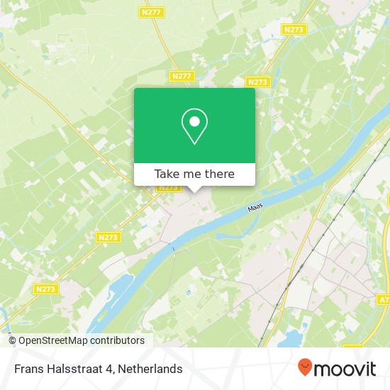 Frans Halsstraat 4, 5995 CM Kessel map