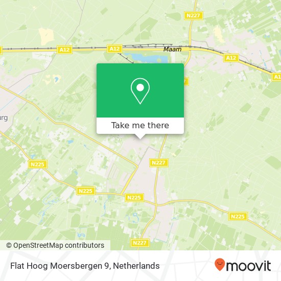 Flat Hoog Moersbergen 9, 3941 VK Doorn map