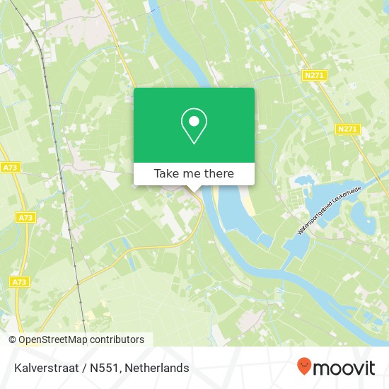 Kalverstraat / N551, 5823 AE Maashees Karte