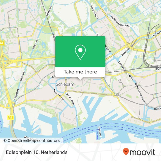 Edisonplein 10, 3112 LR Schiedam map