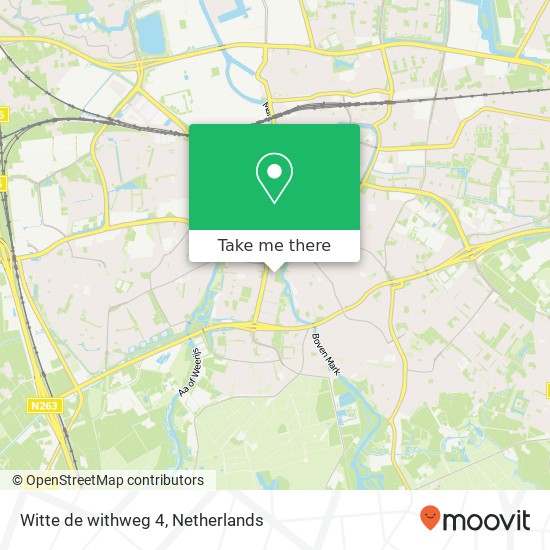 Witte de withweg 4, 4819 AH Breda map