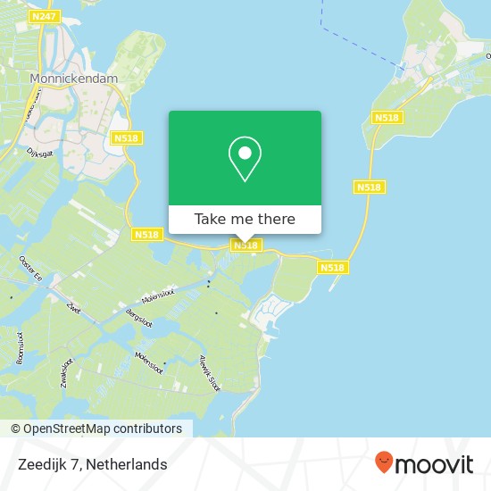 Zeedijk 7, 1154 PW Uitdam map