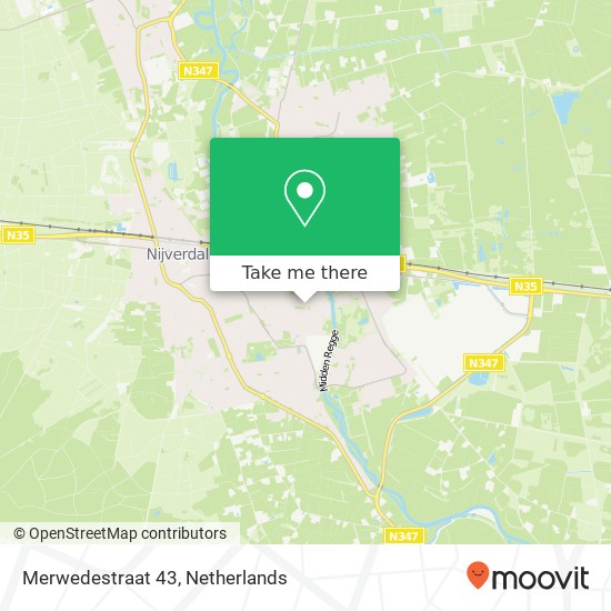 Merwedestraat 43, 7442 ET Nijverdal map