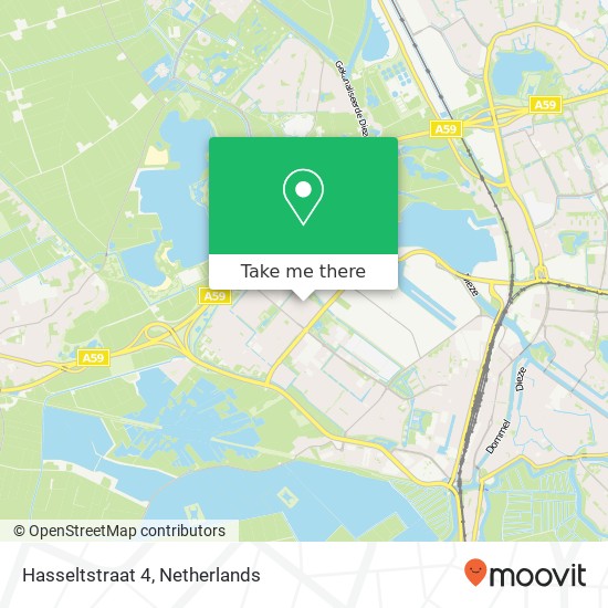 Hasseltstraat 4, 5224 VK 's-Hertogenbosch Karte