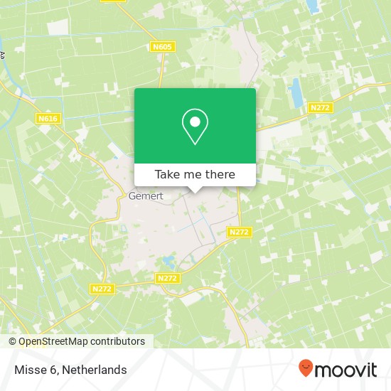 Misse 6, 5422 BH Gemert map