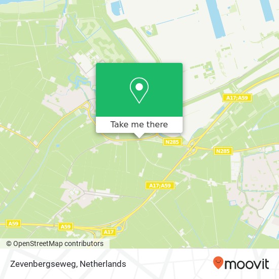 Zevenbergseweg, 4791 Klundert map