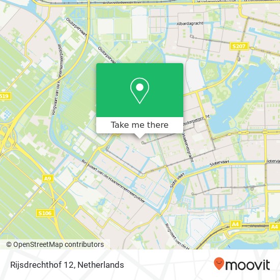 Rijsdrechthof 12, 1069 VT Amsterdam Karte
