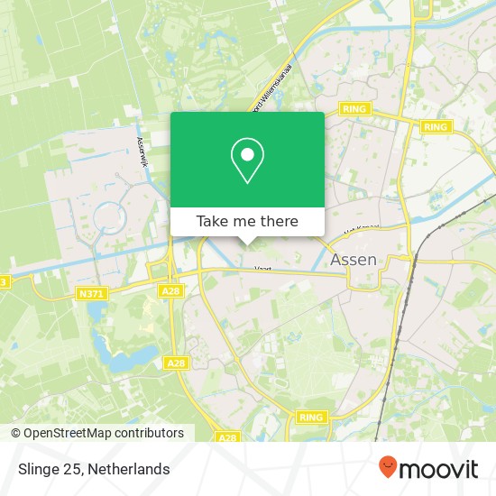 Slinge 25, 9406 EA Assen map