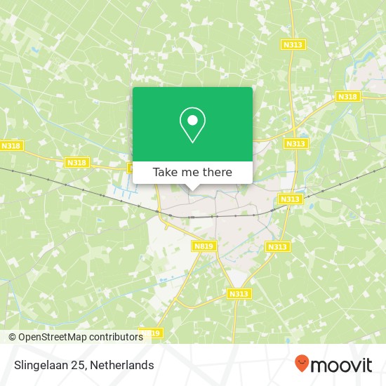 Slingelaan 25, 7122 AV Aalten map