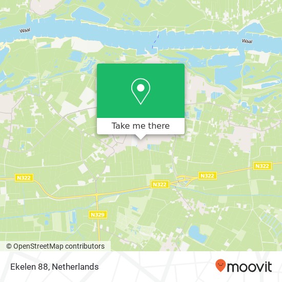 Ekelen 88, 6652 DD Druten map