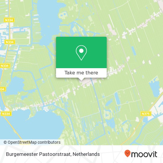 Burgemeester Pastoorstraat, 7946 AM Wanneperveen map