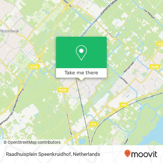 Raadhuisplein Speenkruidhof, 2215 Voorhout map