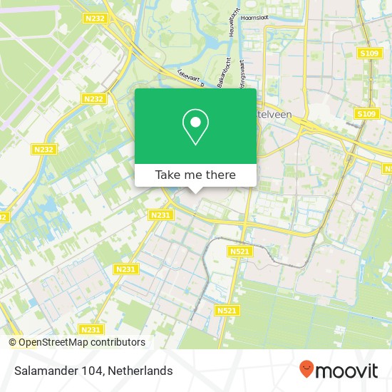 Salamander 104, 1187 BS Amstelveen map