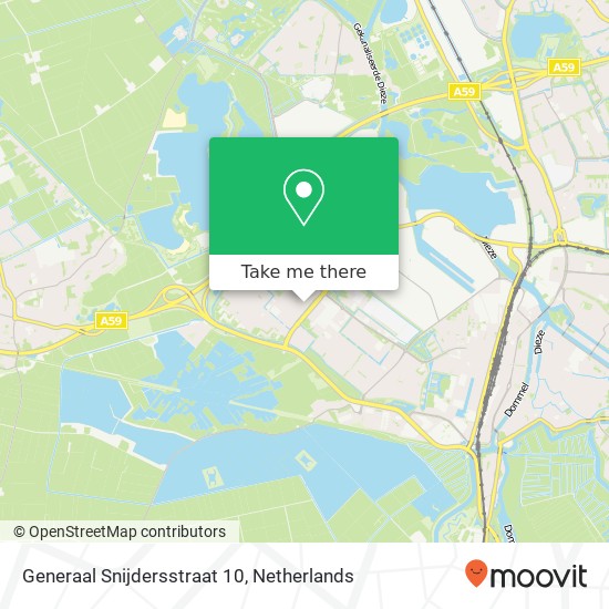Generaal Snijdersstraat 10, 5224 TT 's-Hertogenbosch map
