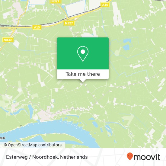 Esterweg / Noordhoek, 4185 NH Est map