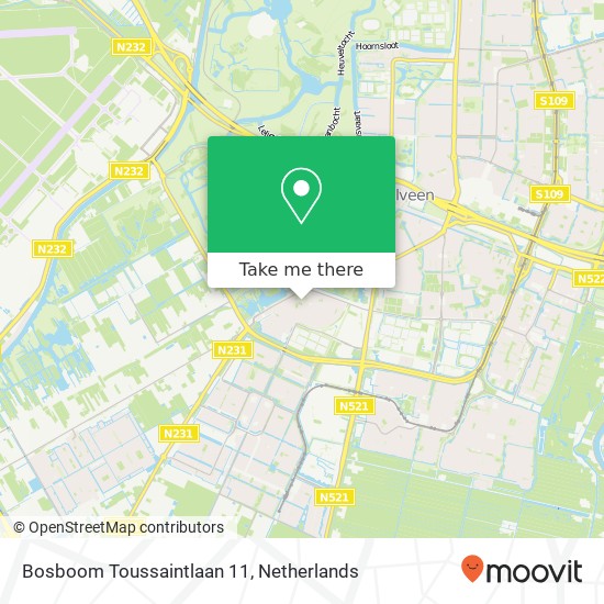 Bosboom Toussaintlaan 11, 1187 CP Amstelveen map