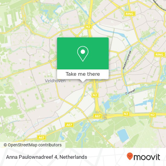 Anna Paulownadreef 4, 5503 JT Veldhoven map