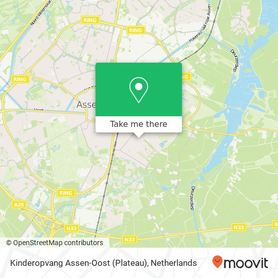 Kinderopvang Assen-Oost (Plateau), Tuinstraat 5C Karte