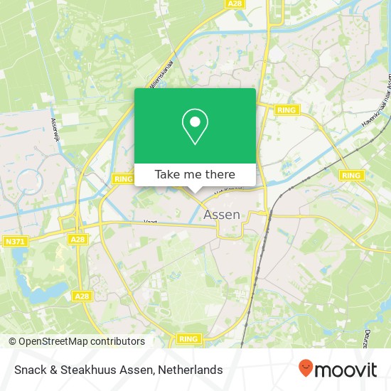 Snack & Steakhuus Assen, Meester P.J. Troelstralaan map