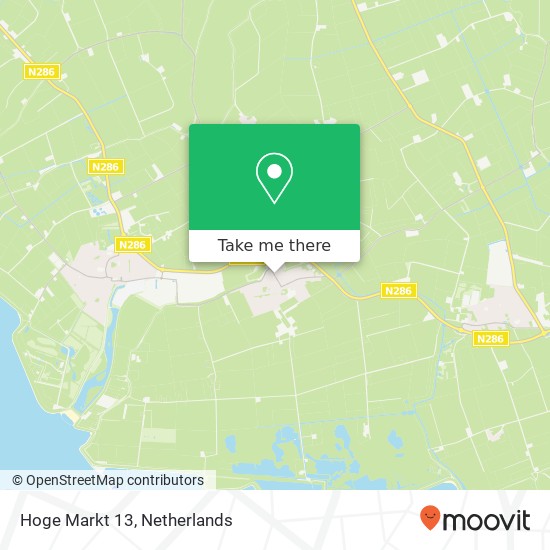 Hoge Markt 13, 4694 CE Scherpenisse map