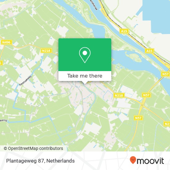 Plantageweg 87, 3232 LE Vierpolders map