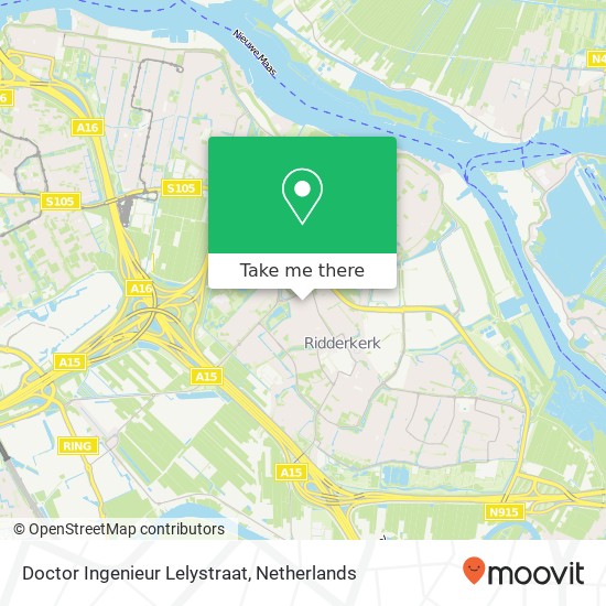 Doctor Ingenieur Lelystraat, 2982 SB Ridderkerk map