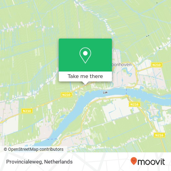 Provincialeweg, 2871 MB Schoonhoven Karte