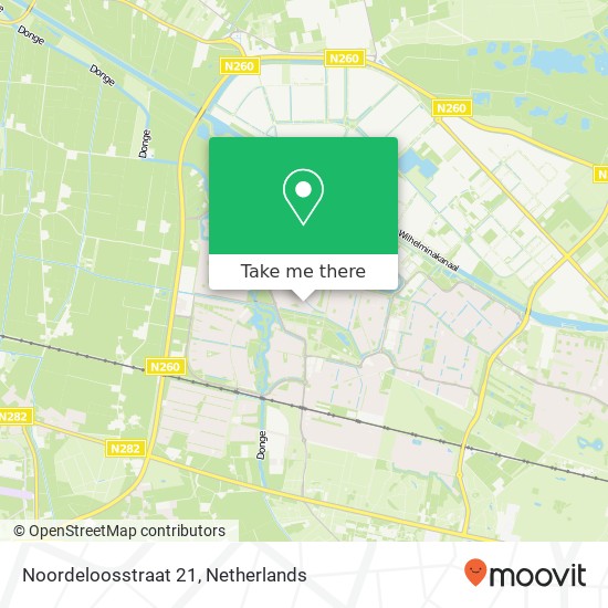 Noordeloosstraat 21, 5045 MG Tilburg map