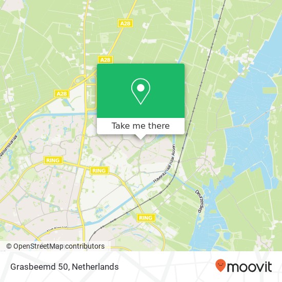 Grasbeemd 50, 9403 MG Assen map