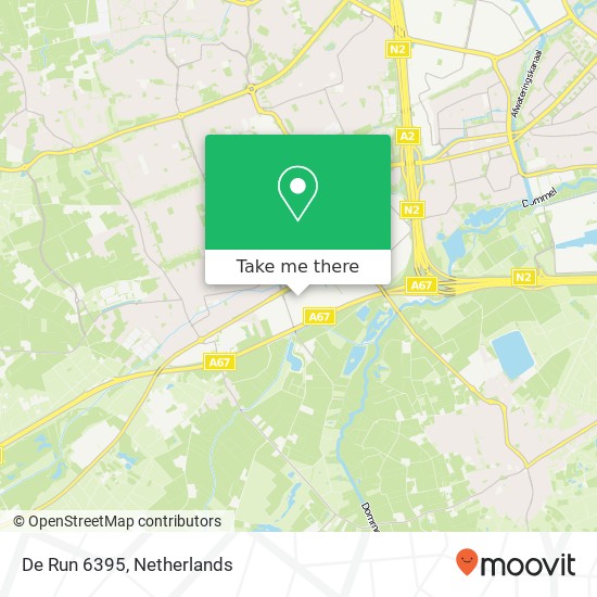 De Run 6395, 5504 DM Veldhoven map