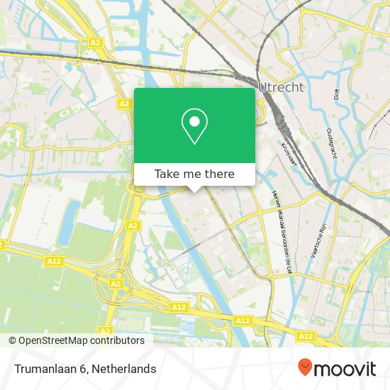 Trumanlaan 6, 3527 BR Utrecht map