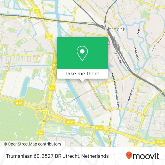 Trumanlaan 60, 3527 BR Utrecht map