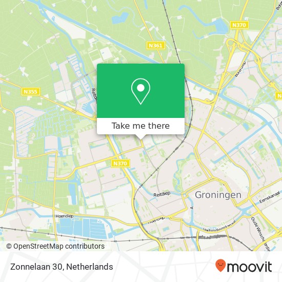 Zonnelaan 30, 9742 BL Groningen map