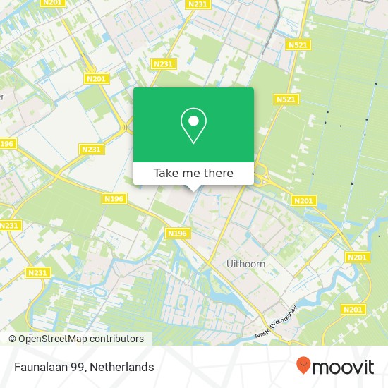 Faunalaan 99, 1422 ZH Uithoorn map