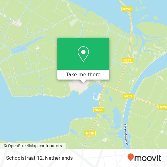 Schoolstraat 12, 4675 BM Sint Philipsland Karte