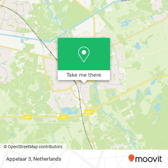 Appelaar 3, 5664 TW Geldrop map