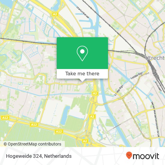 Hogeweide 324, 3544 PW Utrecht map