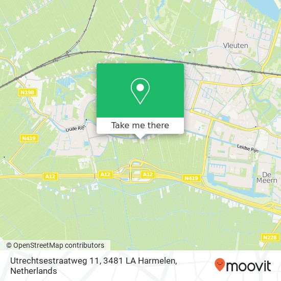 Utrechtsestraatweg 11, 3481 LA Harmelen map