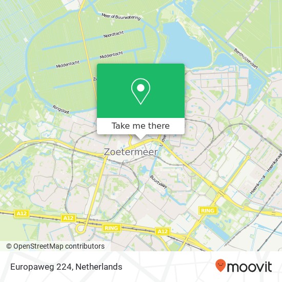 Europaweg 224, 2711 PW Zoetermeer map