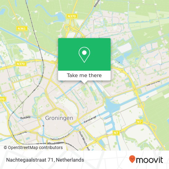 Nachtegaalstraat 71, 9713 ST Groningen map