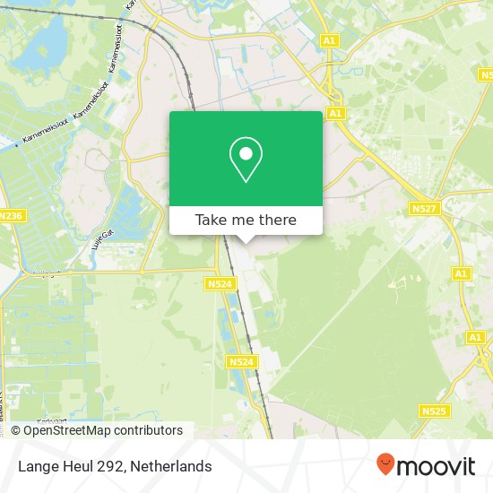 Lange Heul 292, 1403 NW Bussum map