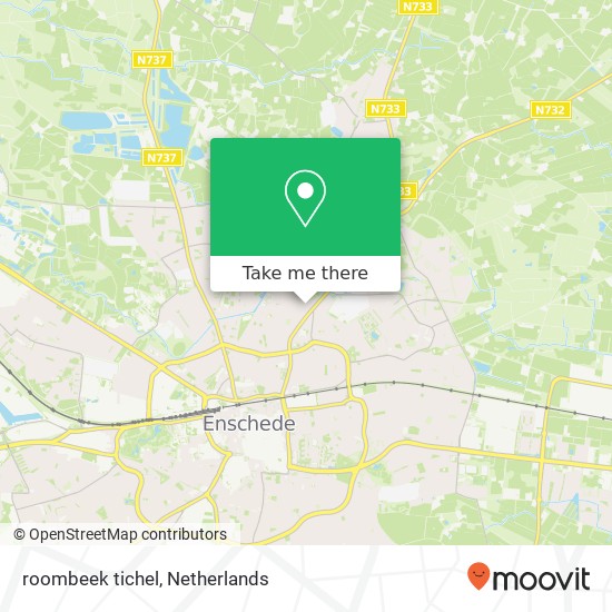 roombeek tichel, 7523 AM Enschede map