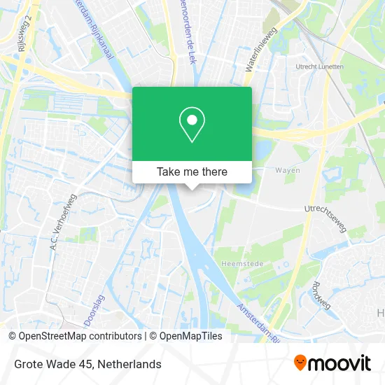 Grote Wade 45 map