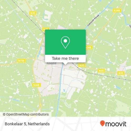 Bonkelaar 5, 8102 DN Raalte map