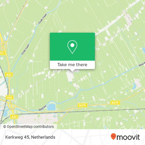 Kerkweg 45, 7961 AB Ruinerwold map