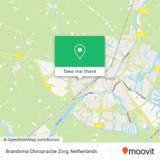 Brandsma Chiropractie Zorg, Simmerdyk 6 map