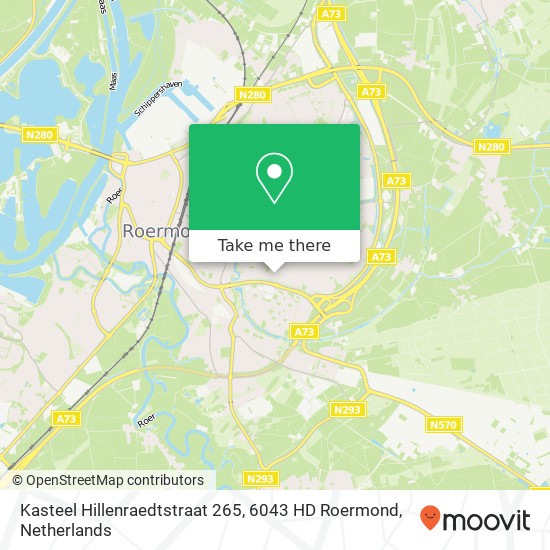 Kasteel Hillenraedtstraat 265, 6043 HD Roermond Karte