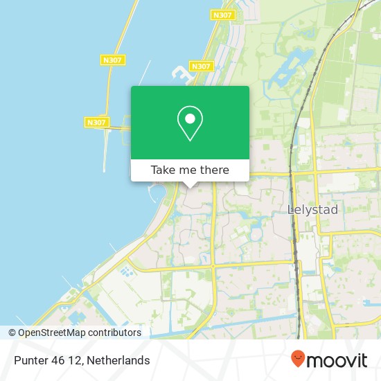 Punter 46 12, 8242 GD Lelystad map