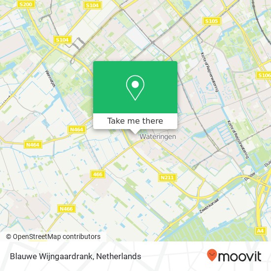 Blauwe Wijngaardrank, 2291 SN Wateringen map